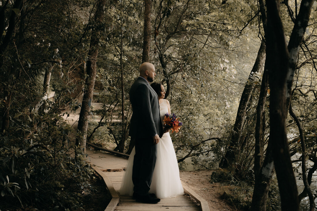 Rachel and Jordan's Intimate Elopement | The Edge of the World | Dawsonville, GA | Exploring North GA Elopement Photography